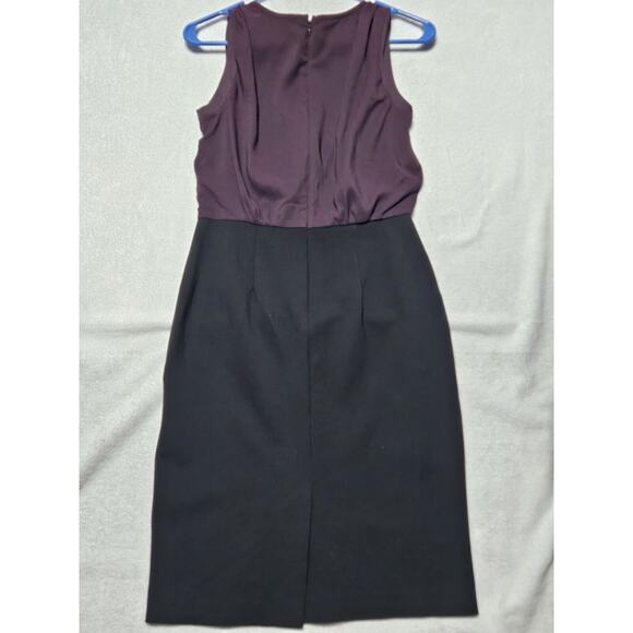 Ann Taylor Loft 2 tone purple and black Solid Work Professional Skirt Size 2 - Picture 5 of 5